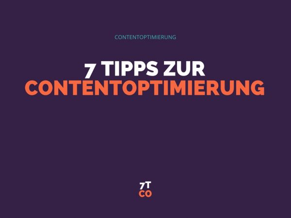 CONTENTOPTIMIERUNG