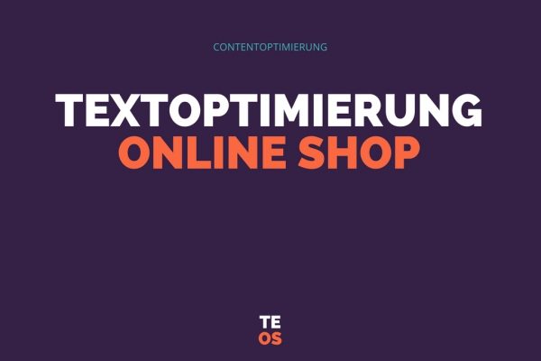 Textoptimierung Online Shop