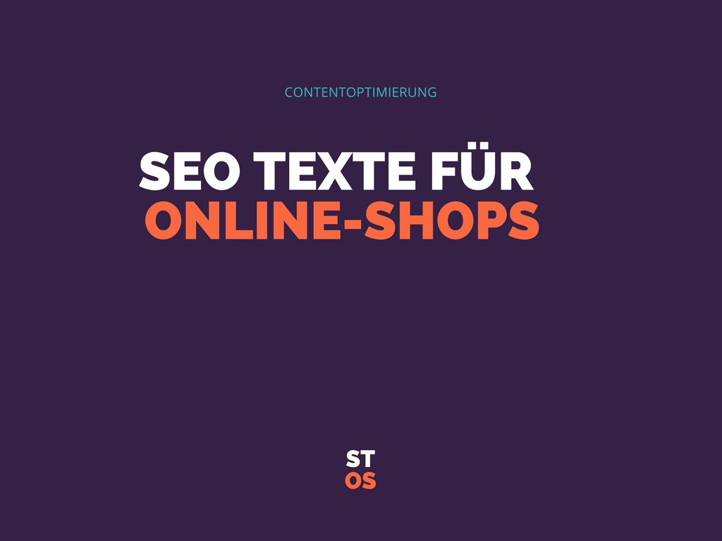 SEO Texte für Online Shops