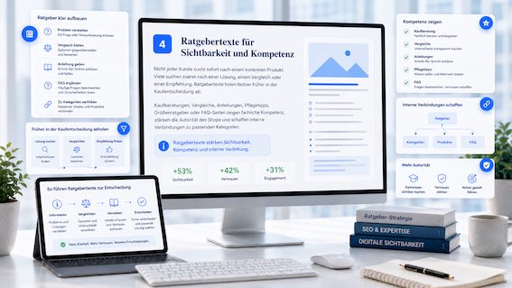 Ratgebertexte f&uuml;r Sichtbarkeit und Kompetenz